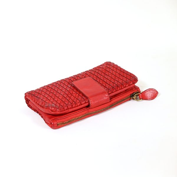 RED LEATHER WALLET