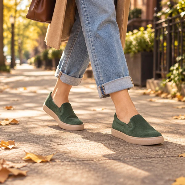 SNEAKERS SLIP ON SUEDE