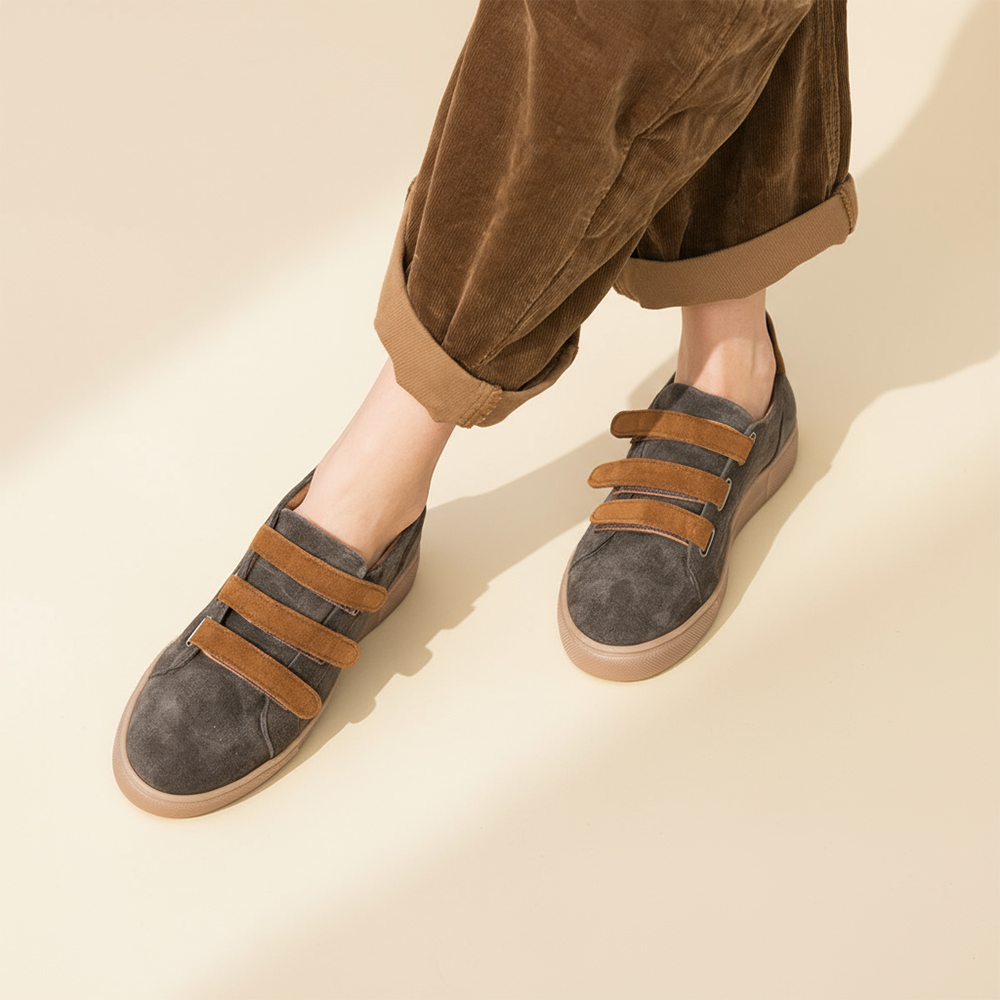 SNEAKERS BROWN SCRATCH