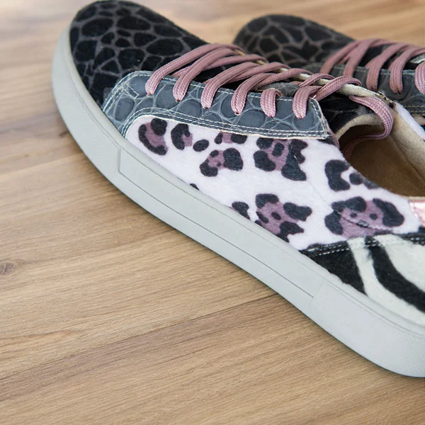 Γυναικεία Δερμάτινα Sneakers Multi-Animal