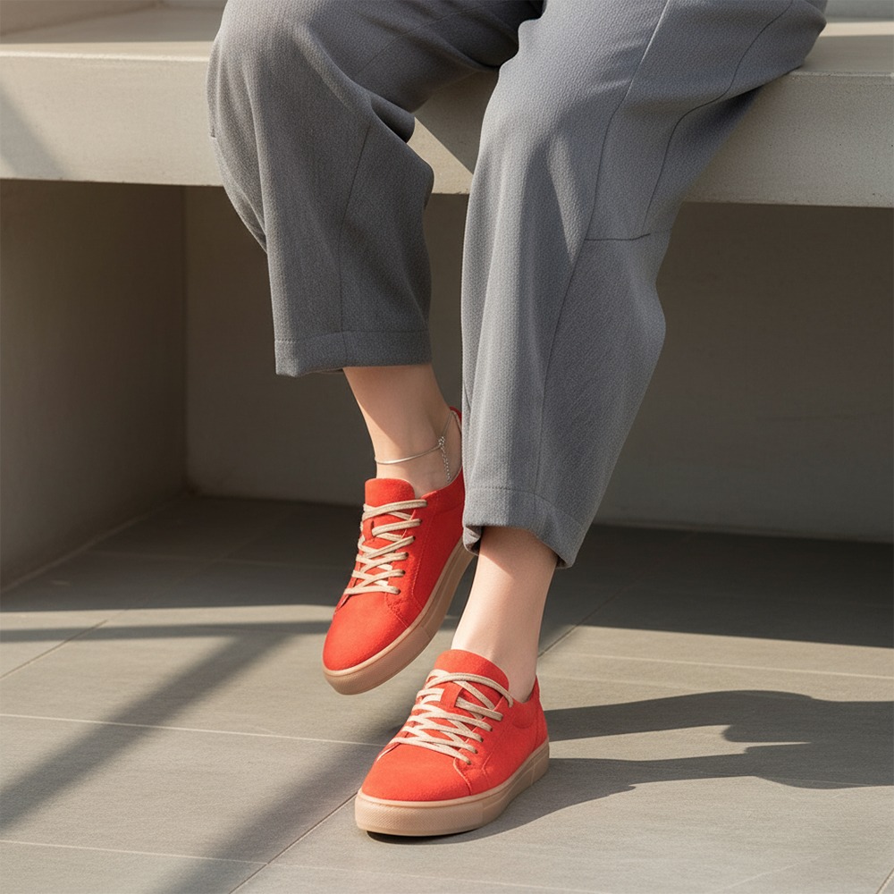 SNEAKERS SASHAY RED SUEDE