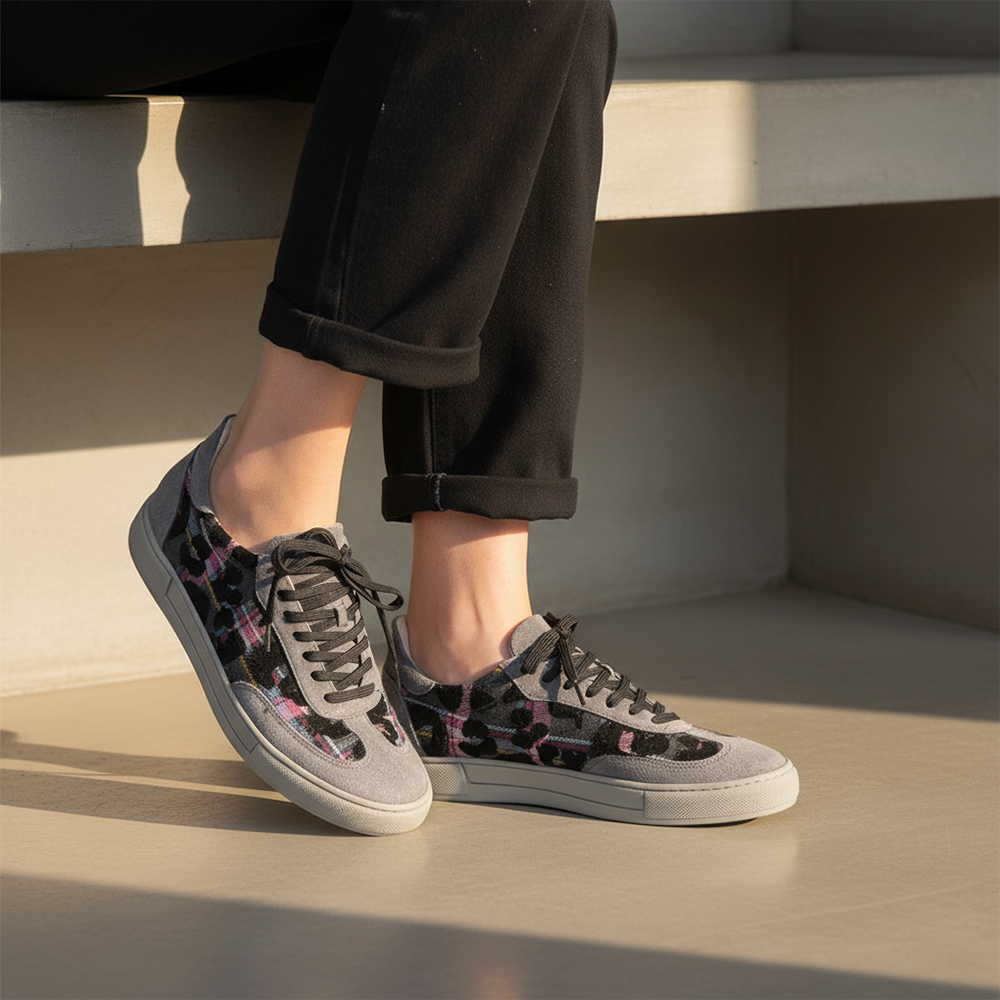SNEAKERS LEOPAR PLAID