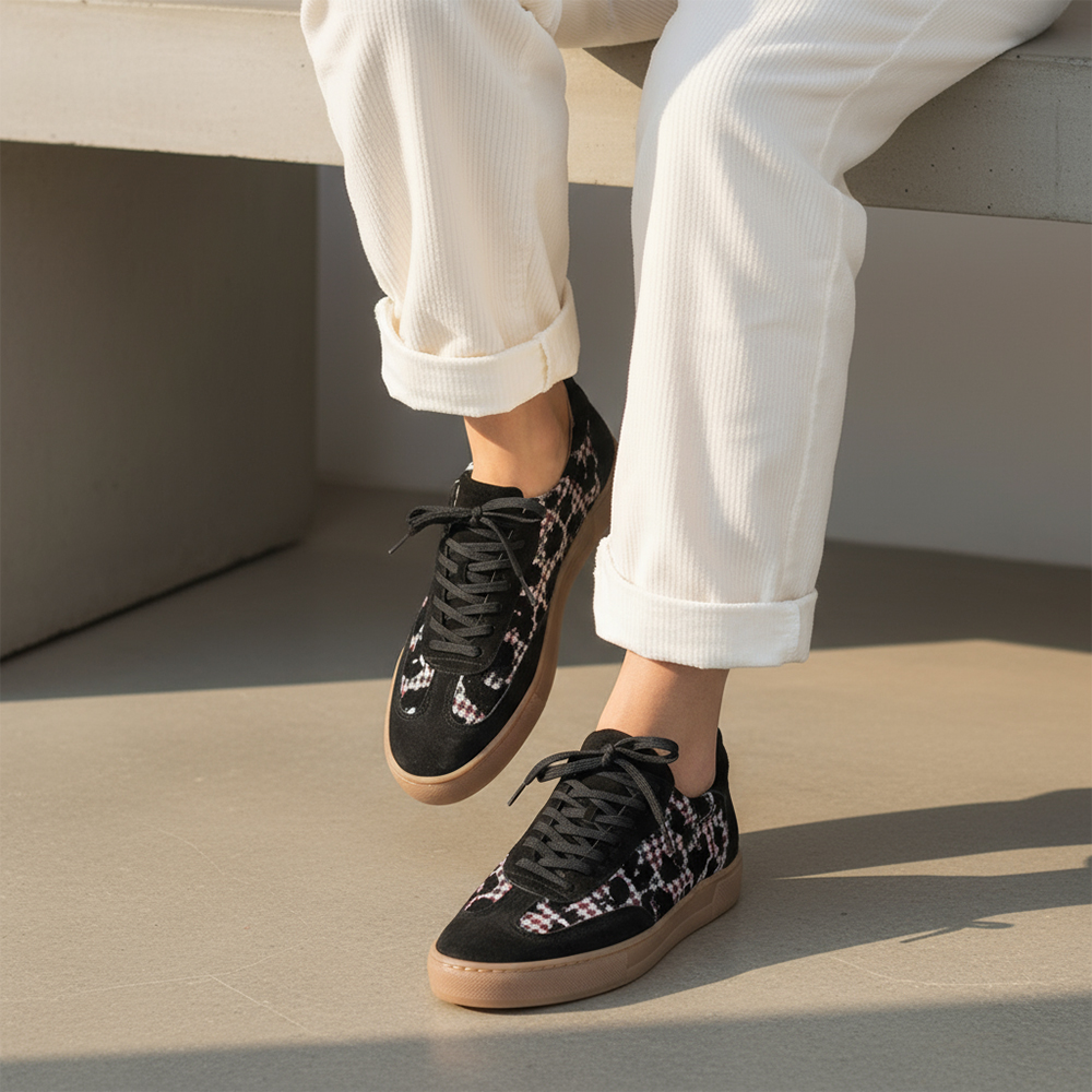 SNEAKERS LEOPAR PLAID