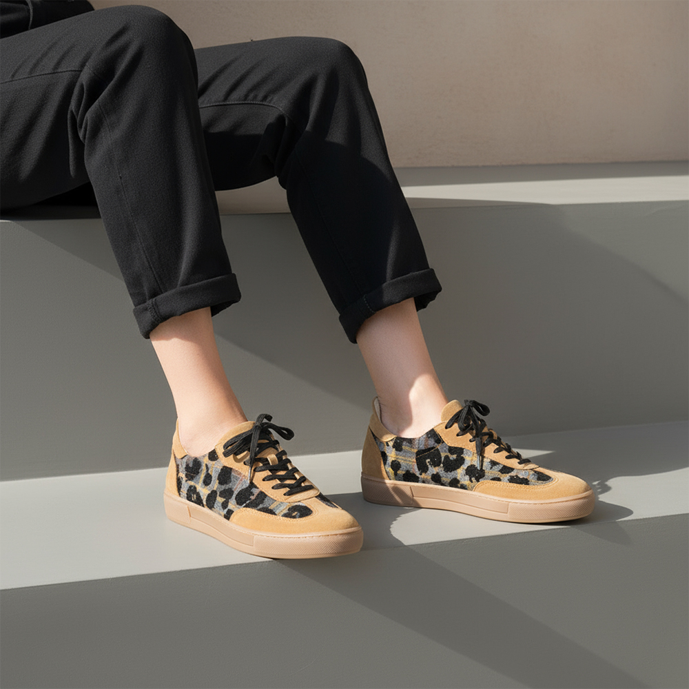 SNEAKERS LEOPAR PLAID