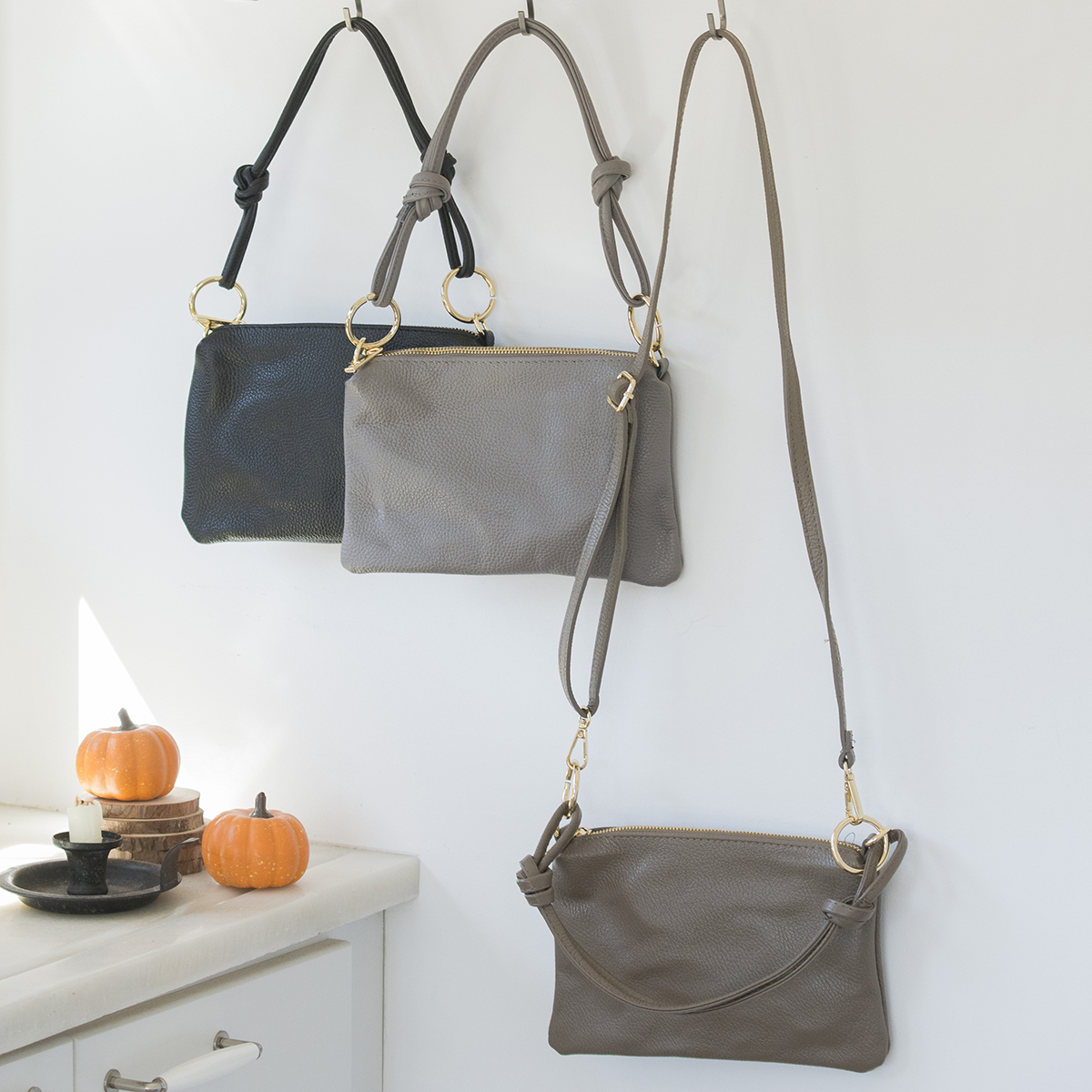 ΤΣΑΝΤΑ ΑΠΟ ΔΕΡΜΑ GOLD CYCLE MINI