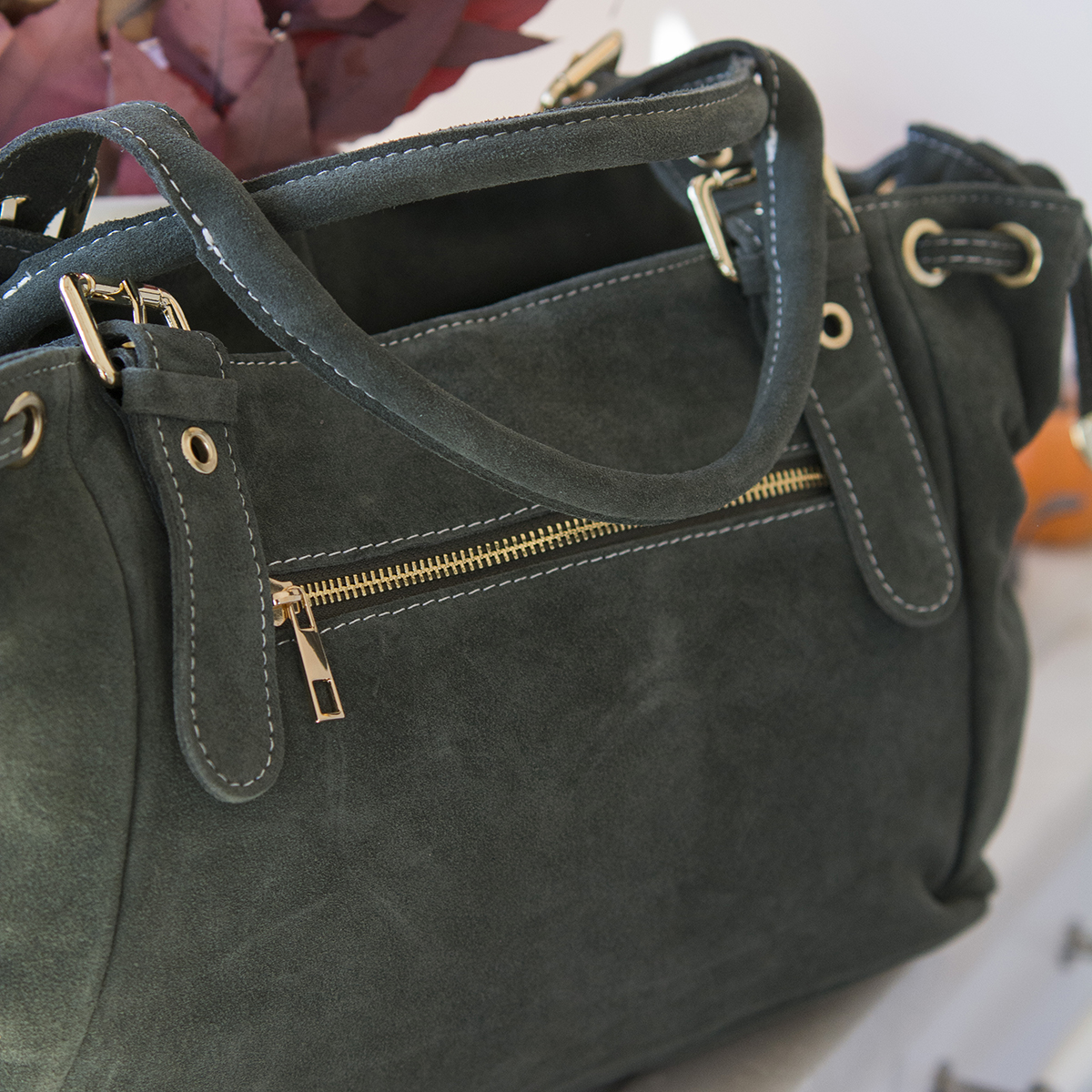 ΤΣΑΝΤΑ ΑΠΟ ΔΕΡΜΑ SUEDE