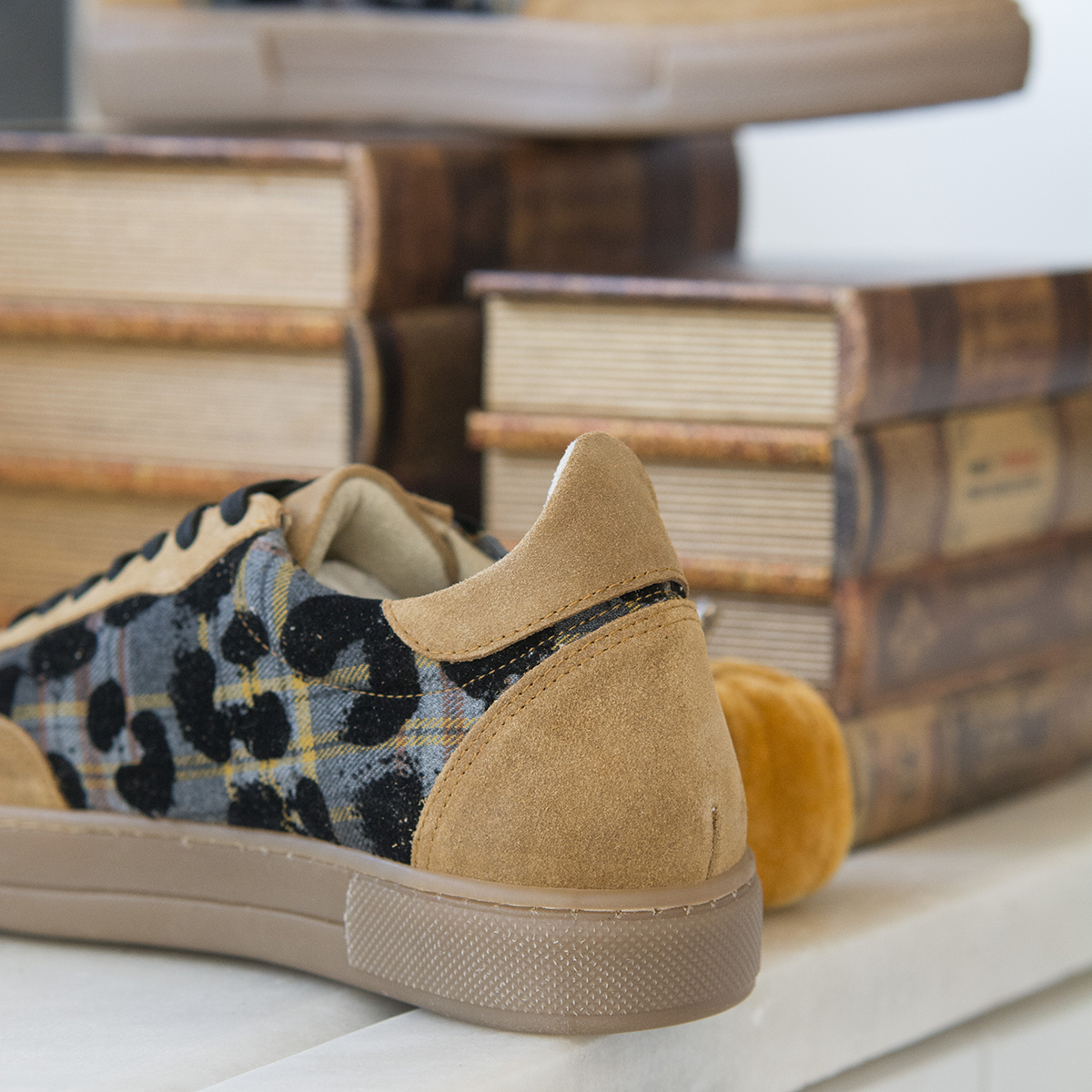 SNEAKERS LEOPAR PLAID