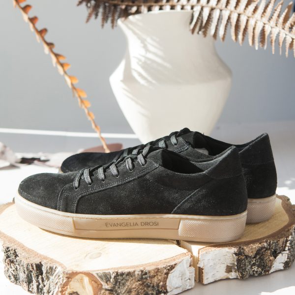 SNEAKERS ΜΑΥΡΑ SUEDE