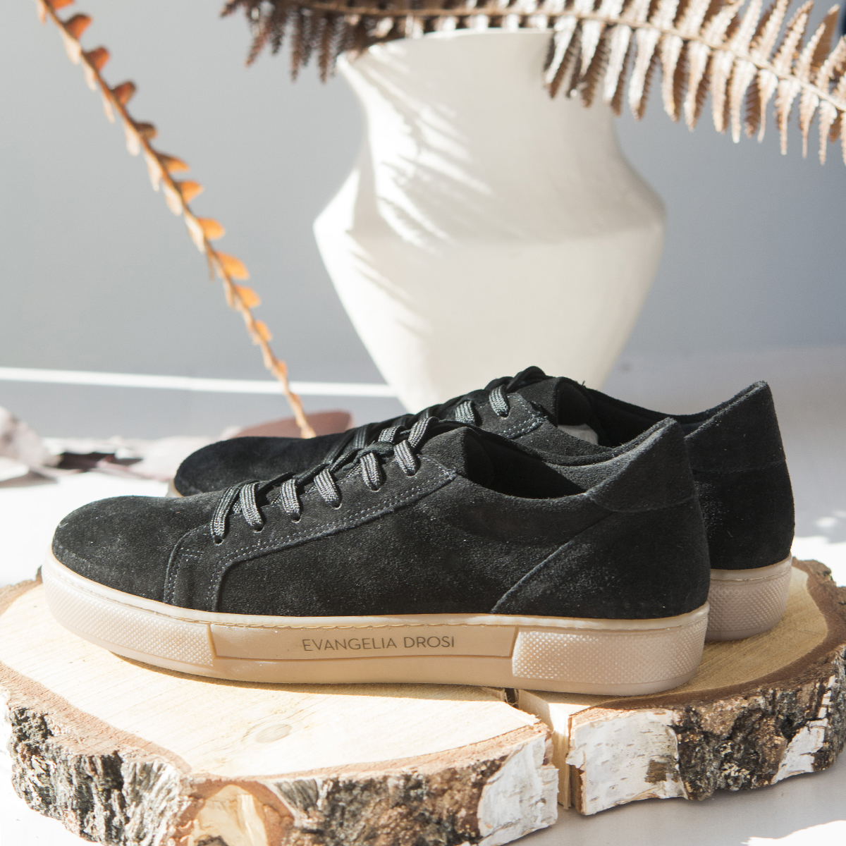 SNEAKERS ΜΑΥΡΑ SUEDE