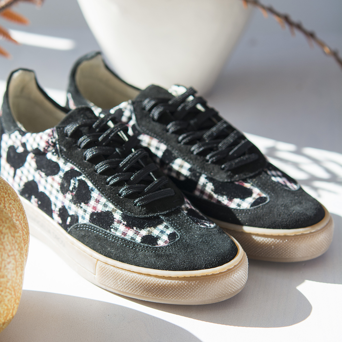 SNEAKERS LEOPAR PLAID