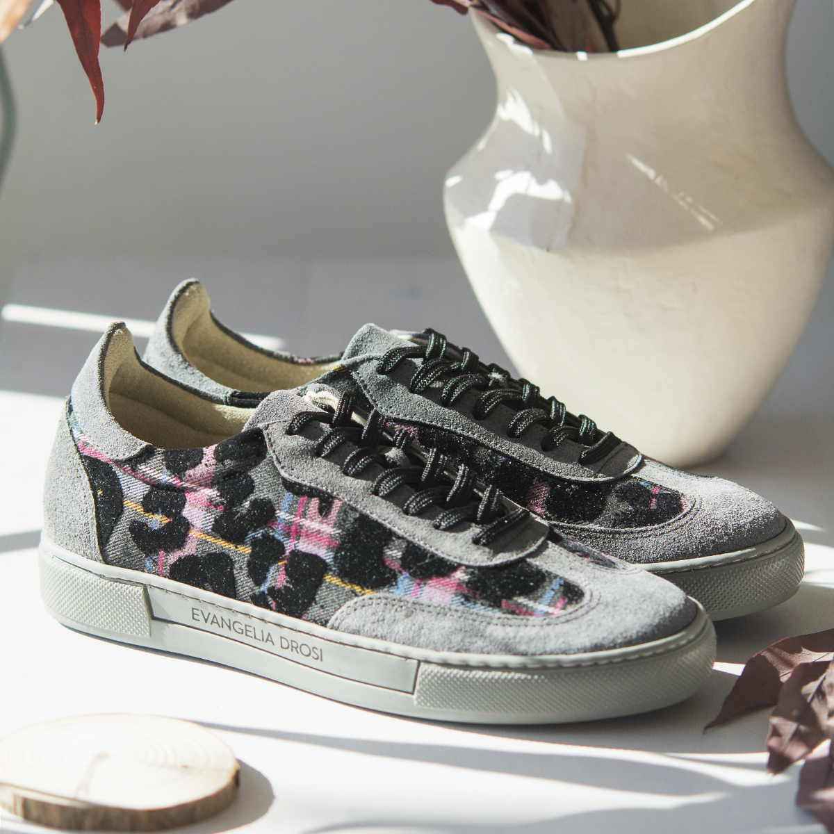 SNEAKERS LEOPAR PLAID