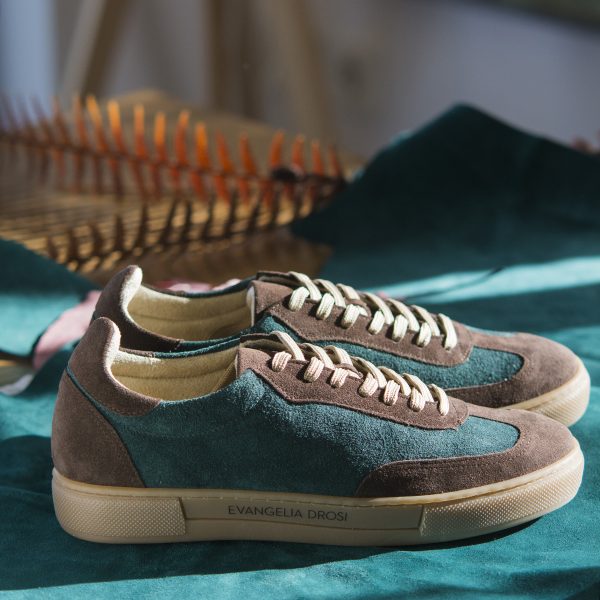 SNEAKERS BROWN-PETROL