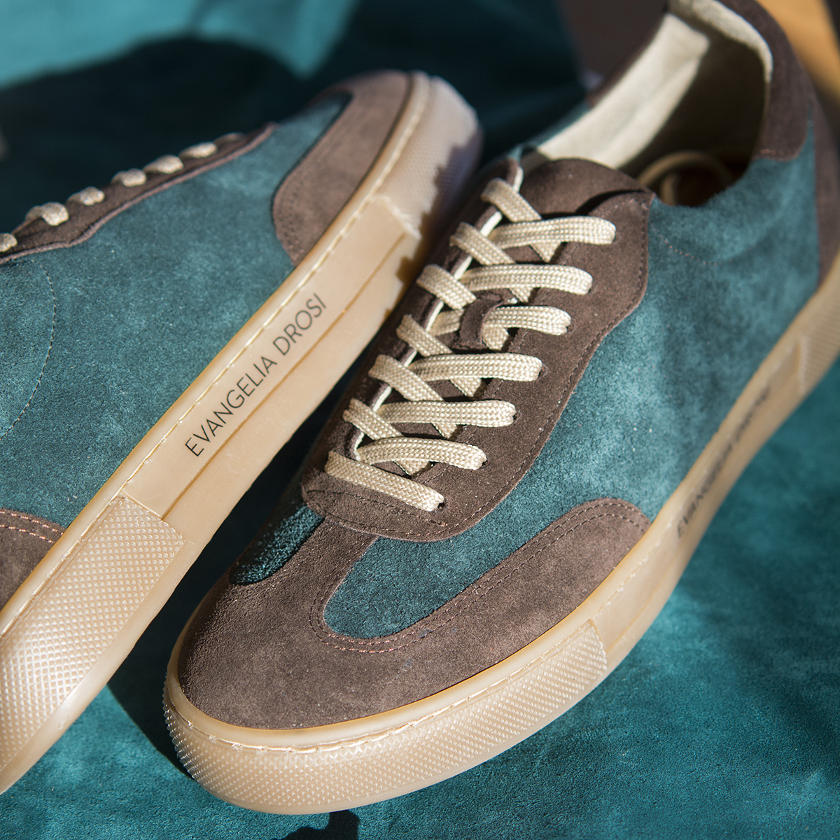 SNEAKERS BROWN-PETROL