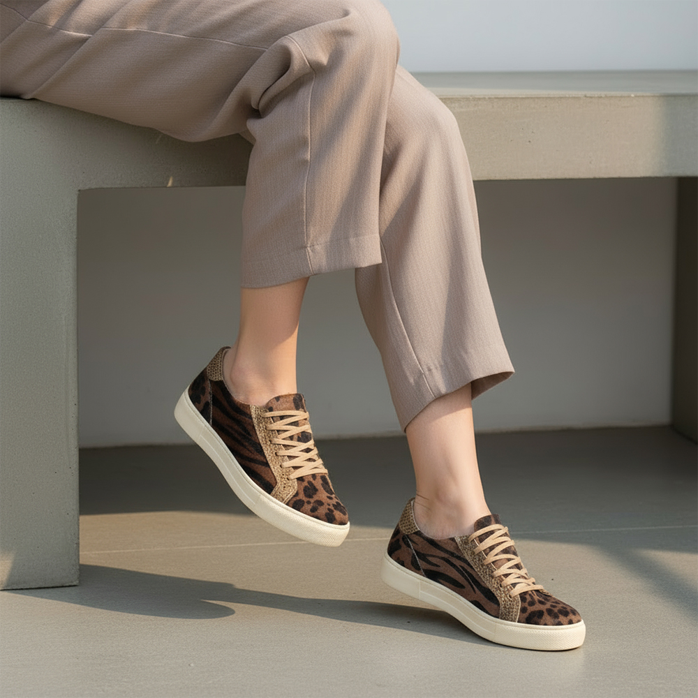 SNEAKERS BROWN ANIMAL