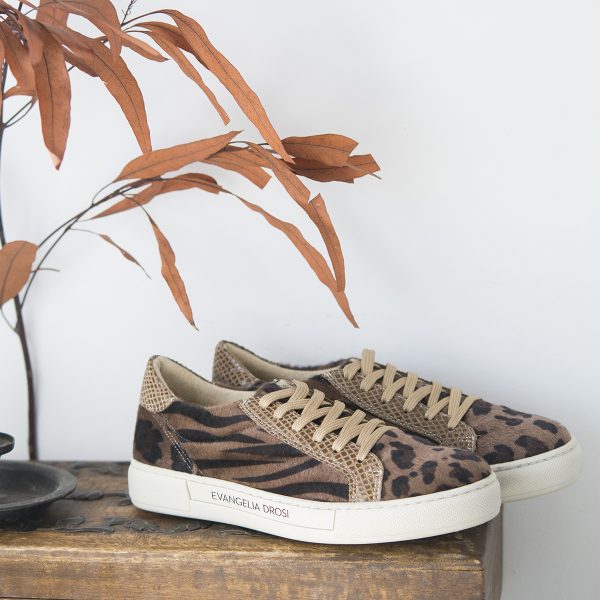 SNEAKERS BROWN ANIMAL