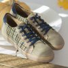 SNEAKERS BLUE PLAID