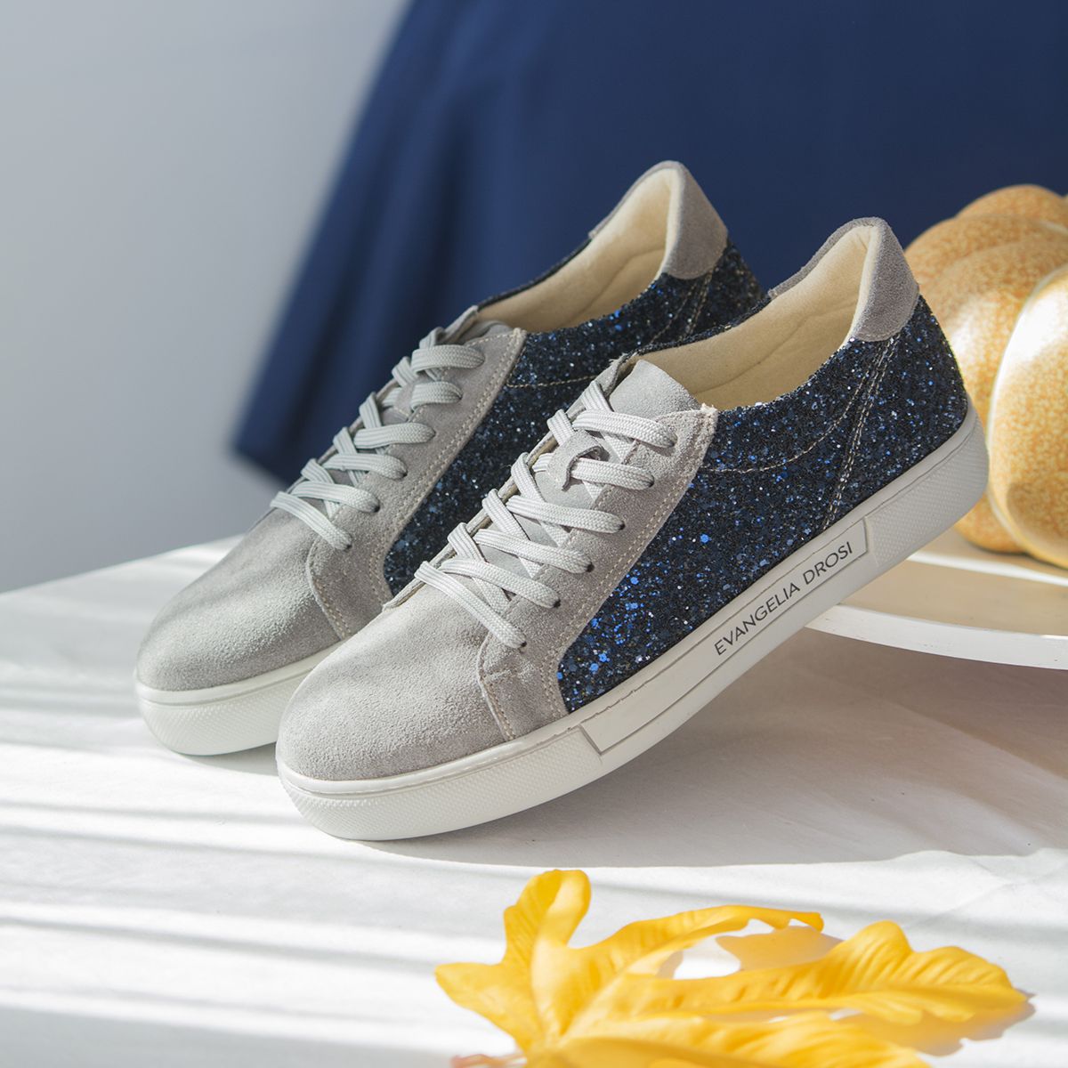 SNEAKERS BLUE/GLITTER