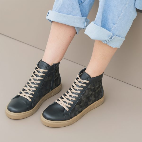 SNEAKERS BOOTS BLACK CUBE