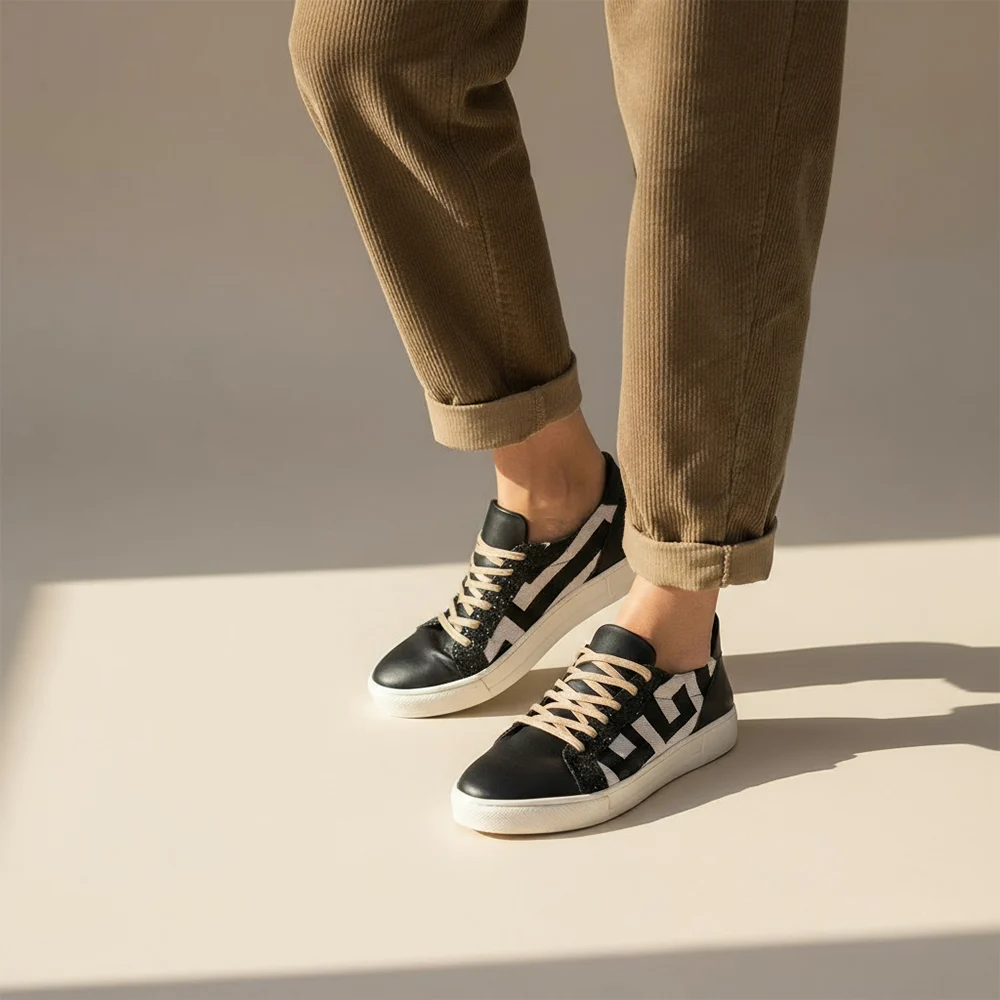 Γυναικεία Δερμάτινα Sneakers Maiandros