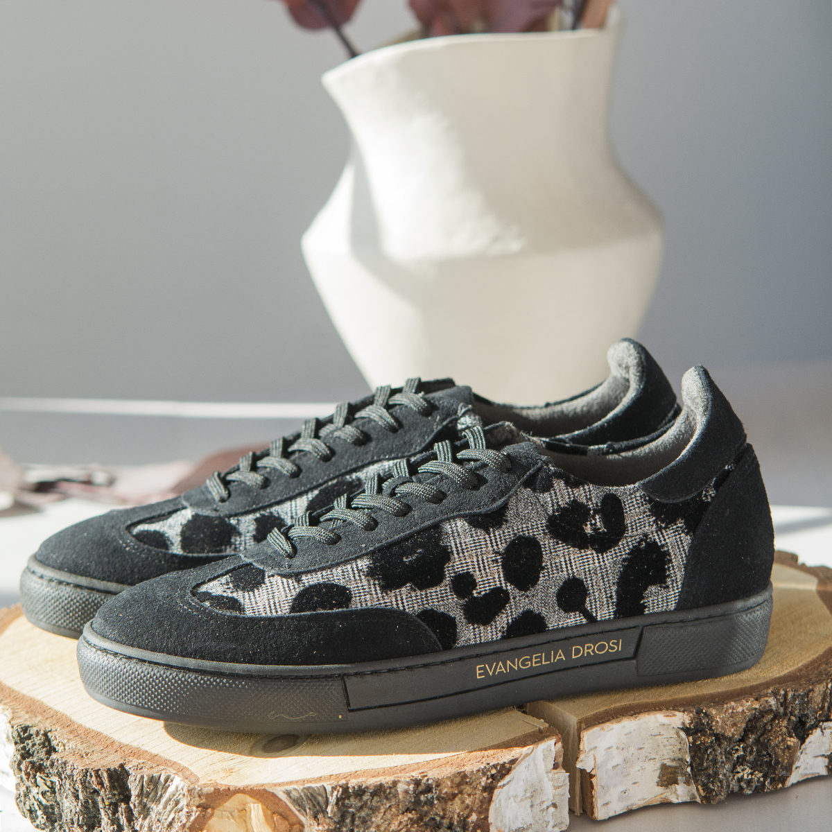 SNEAKERS ΜΑΥΡΑ PLAIT