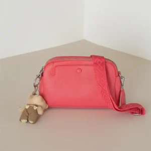 Γυναικεία Τσάντα με Μπρελόκ Αρκουδάκι από Τεχνόδερμα