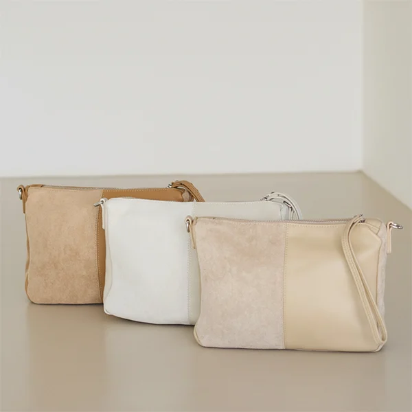 Γυναικεία Τσάντα Χιαστί Double-Touch από Τεχνοδέρμα