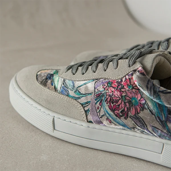 Γυναικεία Δερμάτινα Sneakers Floral