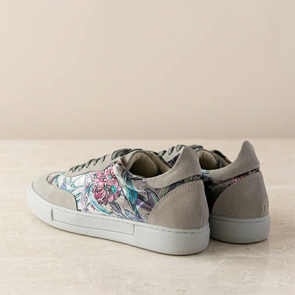 Γυναικεία Δερμάτινα Sneakers Floral