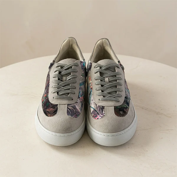 Γυναικεία Δερμάτινα Sneakers Floral