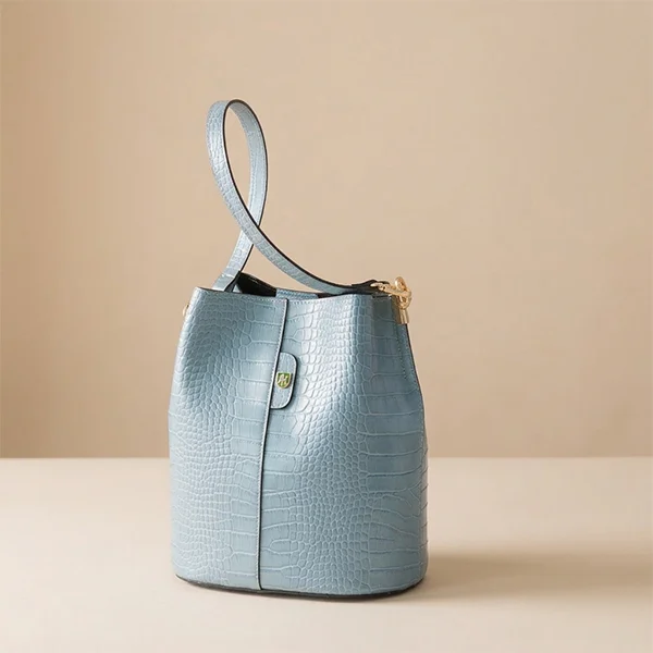 Γυναικεία Δερμάτινη Τσάντα Bucket