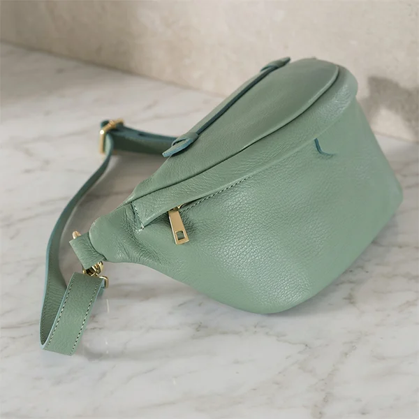 Γυναικεία Δερμάτινη Τσάντα Μπανάνα