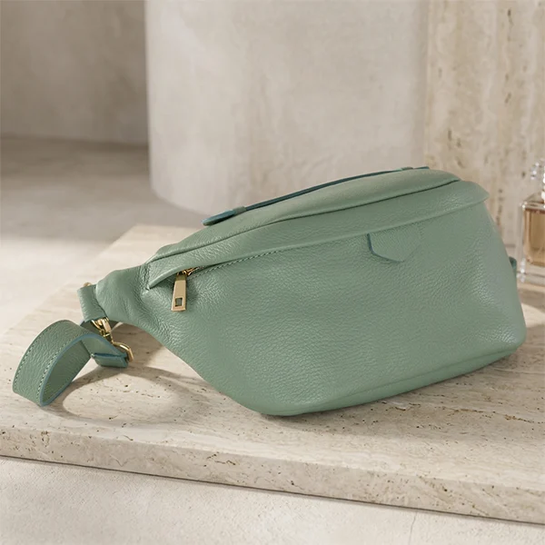 Γυναικεία Δερμάτινη Τσάντα Μπανάνα