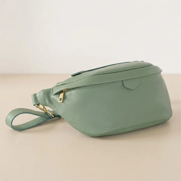 Γυναικεία Δερμάτινη Τσάντα Μπανάνα