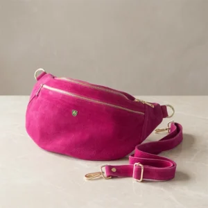 Γυναικεία Τσάντα Μπανάνα Suede