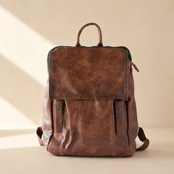 Γυναικεία τσάντα πλάτης Satchel από Τεχνόδερμα