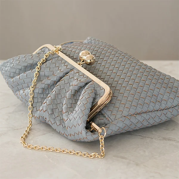 Γυναικεία Τσάντα Πλεκτή Vintage από Τεχνόδερμα