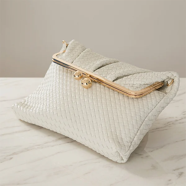 Γυναικεία Τσάντα Πλεκτή Vintage από Τεχνόδερμα