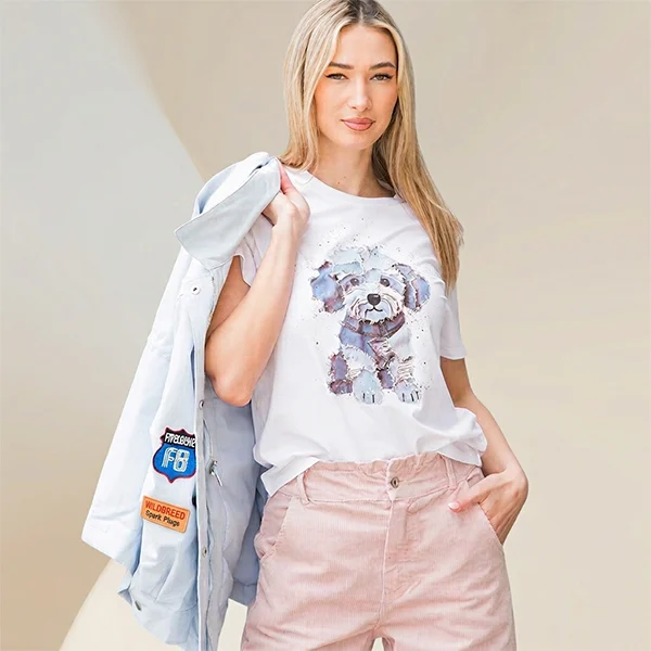 Κοντομάνικη Μπλούζα "Puppy"