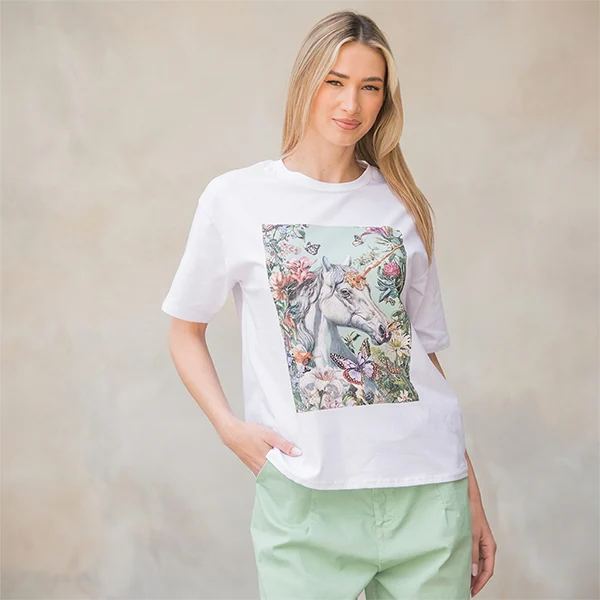 Κοντομάνικη Μπλούζα "Unicorn"