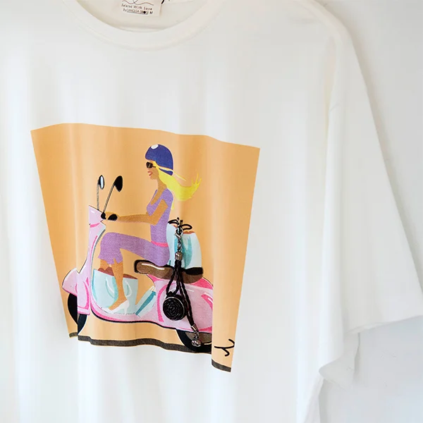 Κοντομάνικη Μπλούζα "Vespa"