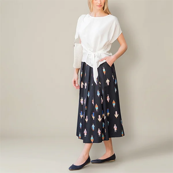 Μακριά Φούστα με Σχέδια