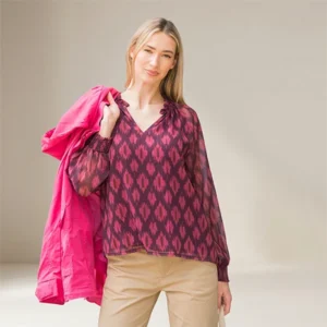 Μπλούζα Μωβ-Φούξια