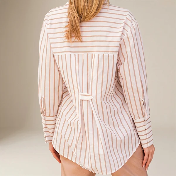 Πουκάμισο Ριγέ με Φουλάρι