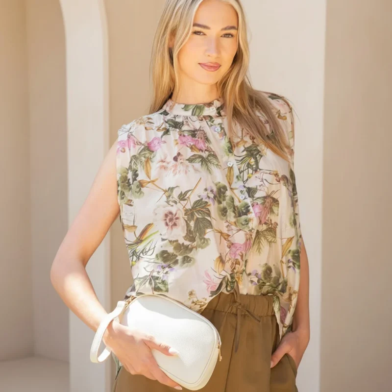 Αμάνικο Floral Πουκάμισο