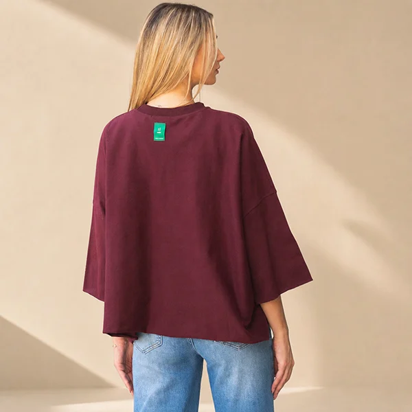 Μπλούζα Oversized με Στάμπα