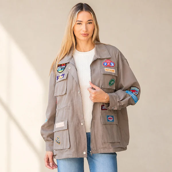 Oversized Jacket με Patches