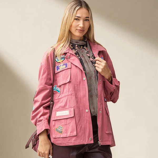 Oversized Jacket με Patches