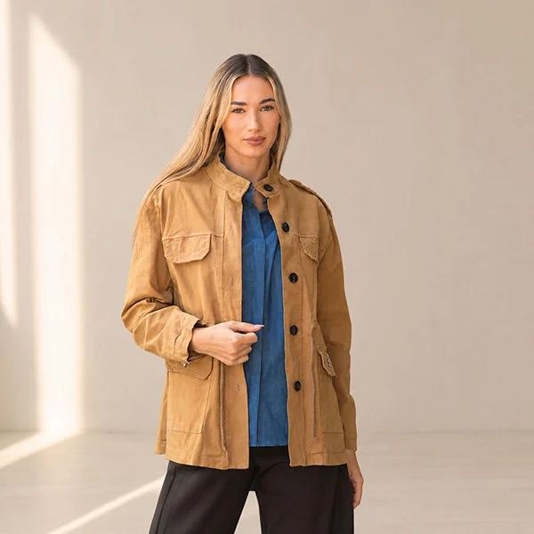 Oversized Jacket με Strass