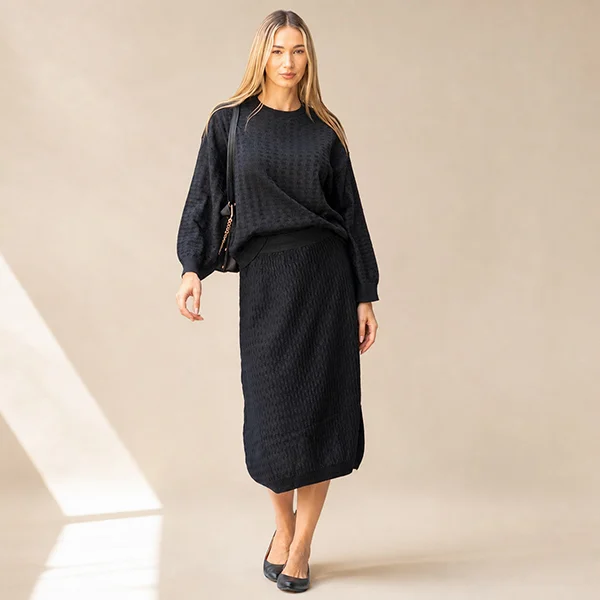 Σετ Πλεκτό με Lurex Κλωστή