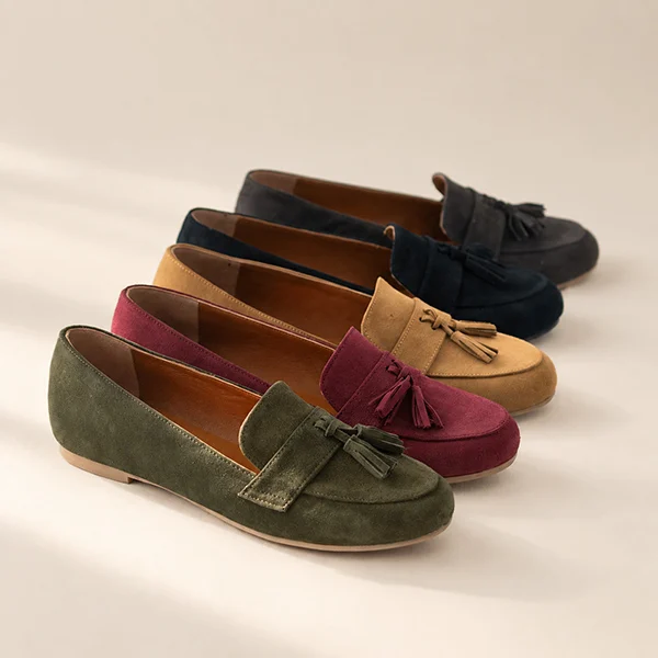 Γυναικεία Δερμάτινα Suede Μοκασίνια Multi-Colors